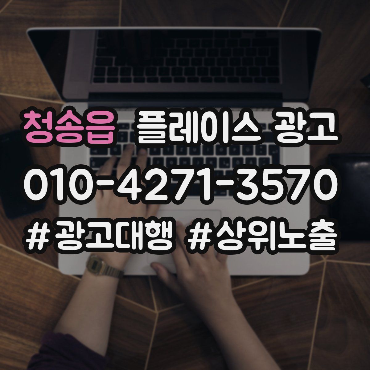 청송읍 플레이스 광고