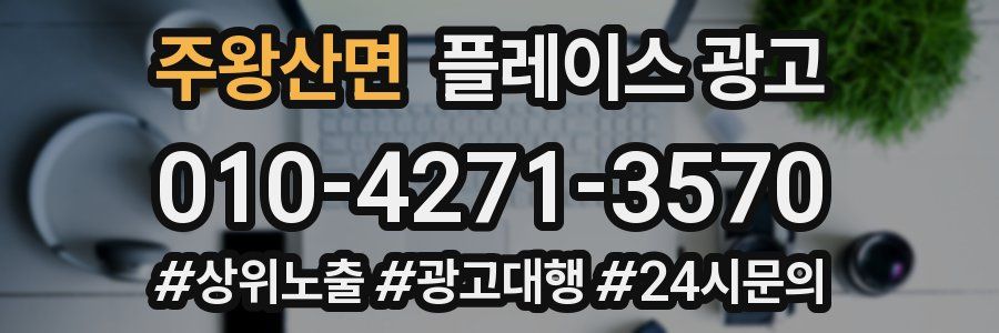 주왕산면 플레이스 광고