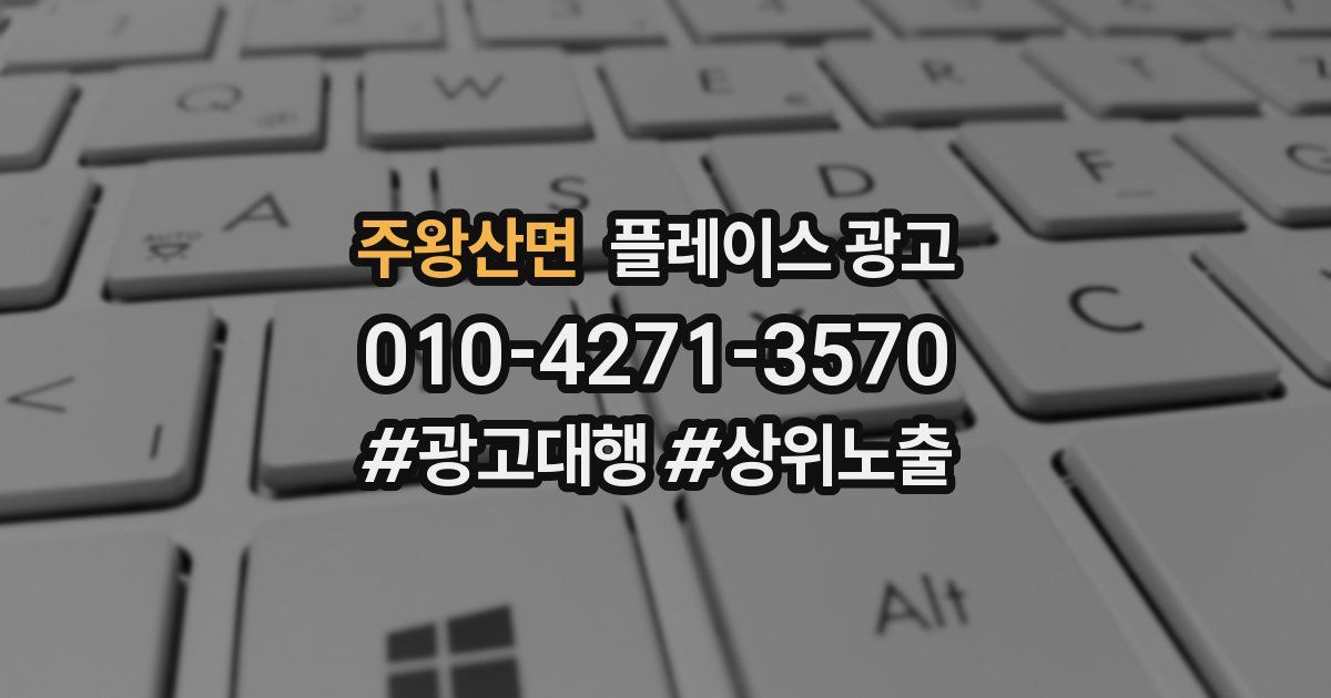주왕산면 플레이스 광고