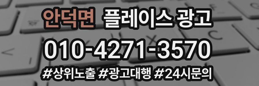 안덕면 플레이스 광고