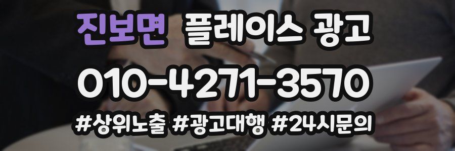 진보면 플레이스 광고