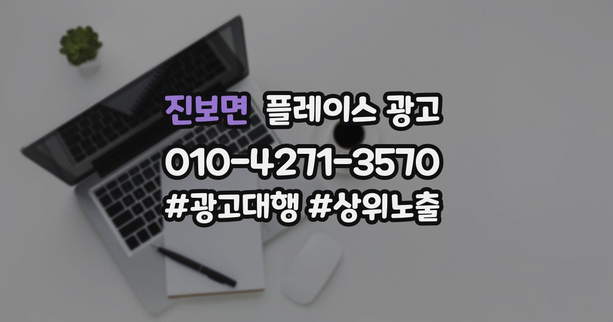 진보면 플레이스 광고