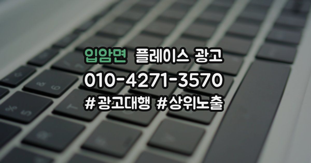 입암면 플레이스 광고