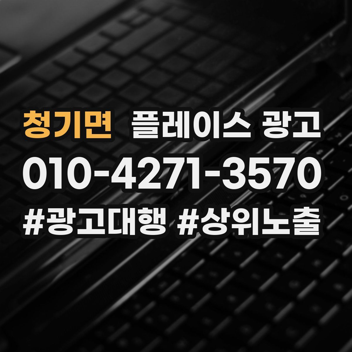청기면 플레이스 광고