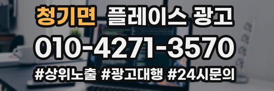 청기면 플레이스 광고