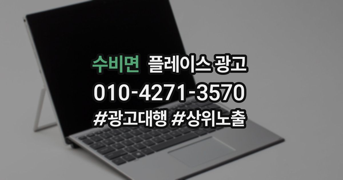 수비면 플레이스 광고