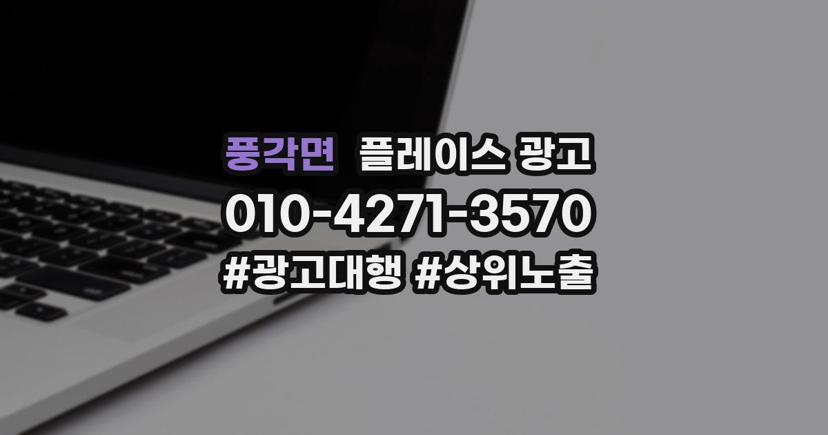 풍각면 플레이스 광고