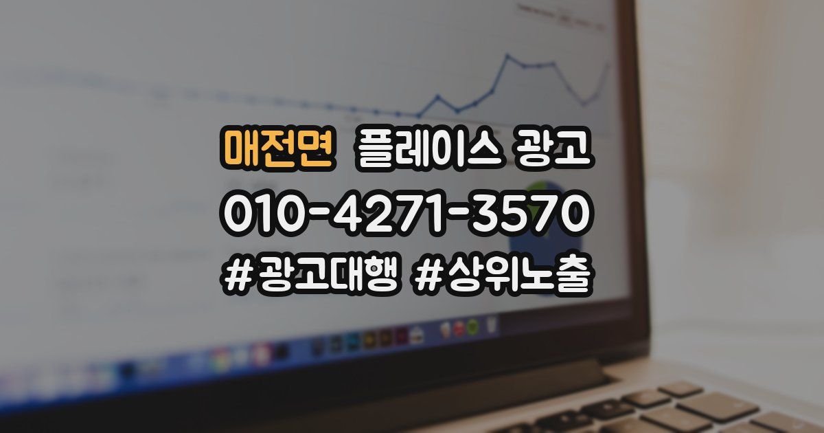 매전면 플레이스 광고