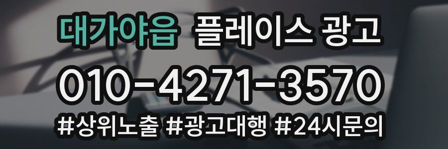 대가야읍 플레이스 광고