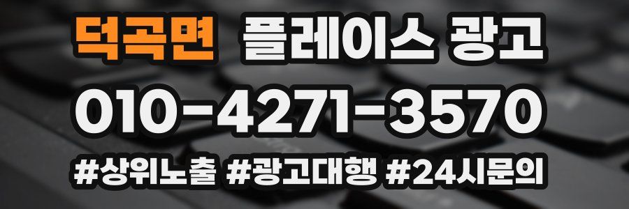 덕곡면 플레이스 광고