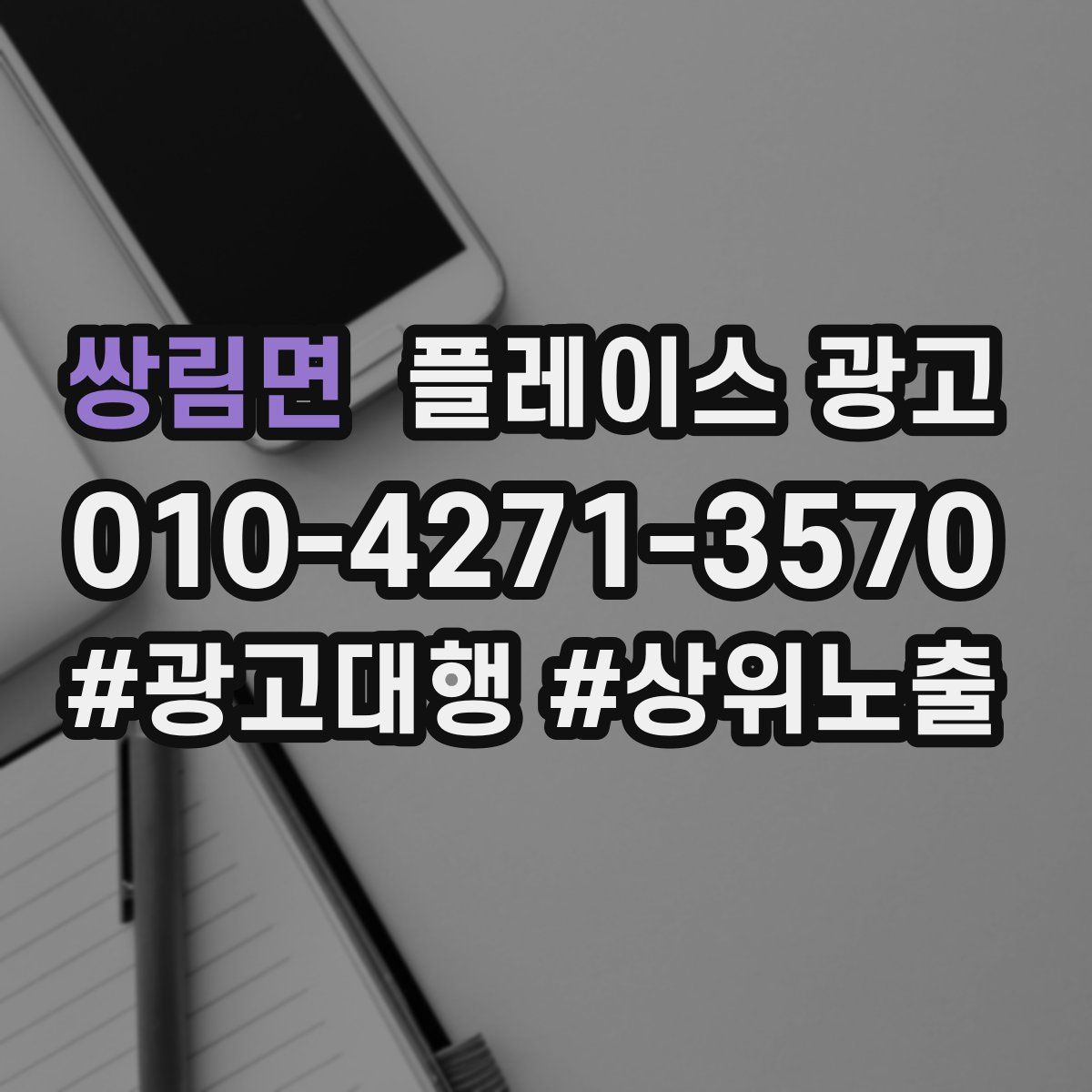 쌍림면 플레이스 광고