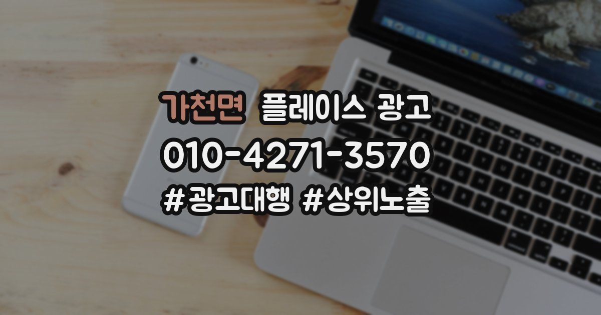가천면 플레이스 광고