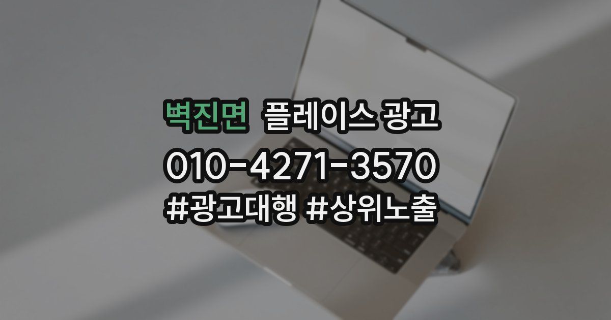 벽진면 플레이스 광고