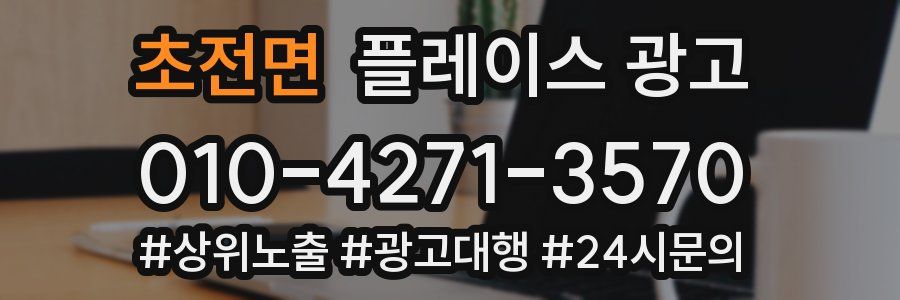 초전면 플레이스 광고