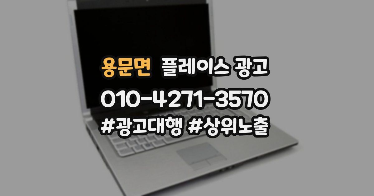 용문면 플레이스 광고