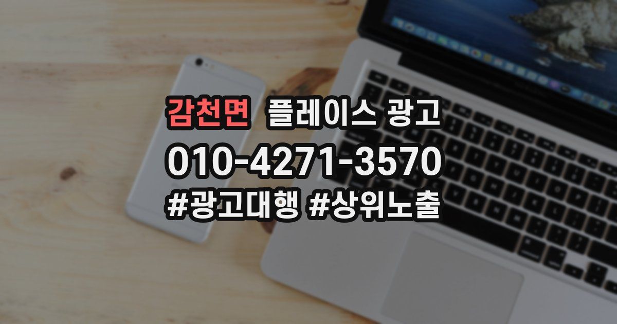 감천면 플레이스 광고