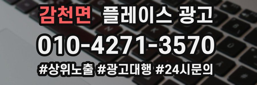 감천면 플레이스 광고