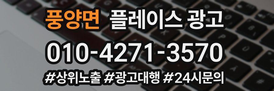 풍양면 플레이스 광고