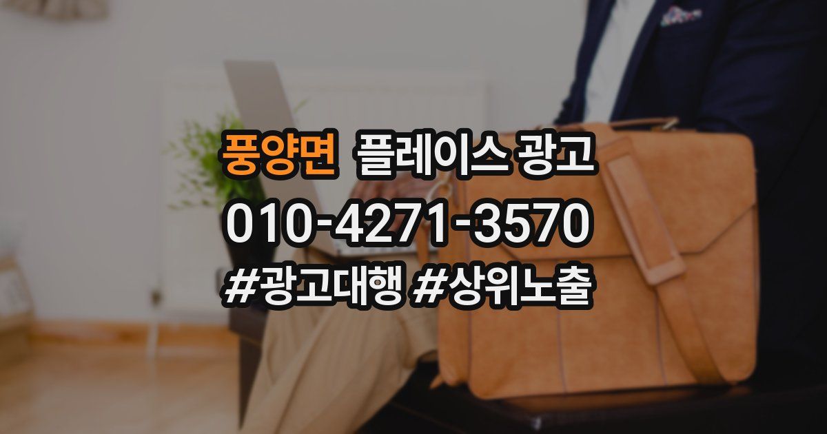 풍양면 플레이스 광고