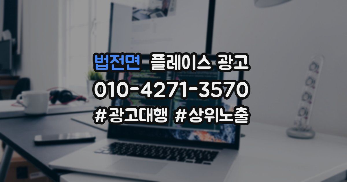법전면 플레이스 광고