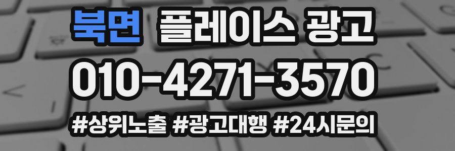 북면 플레이스 광고