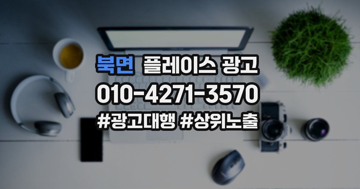 북면 플레이스 광고