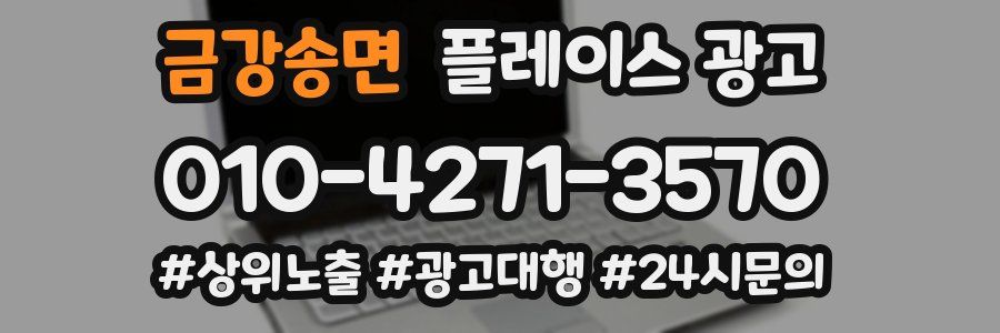금강송면 플레이스 광고