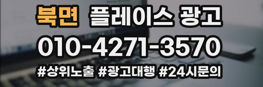 북면 플레이스 광고