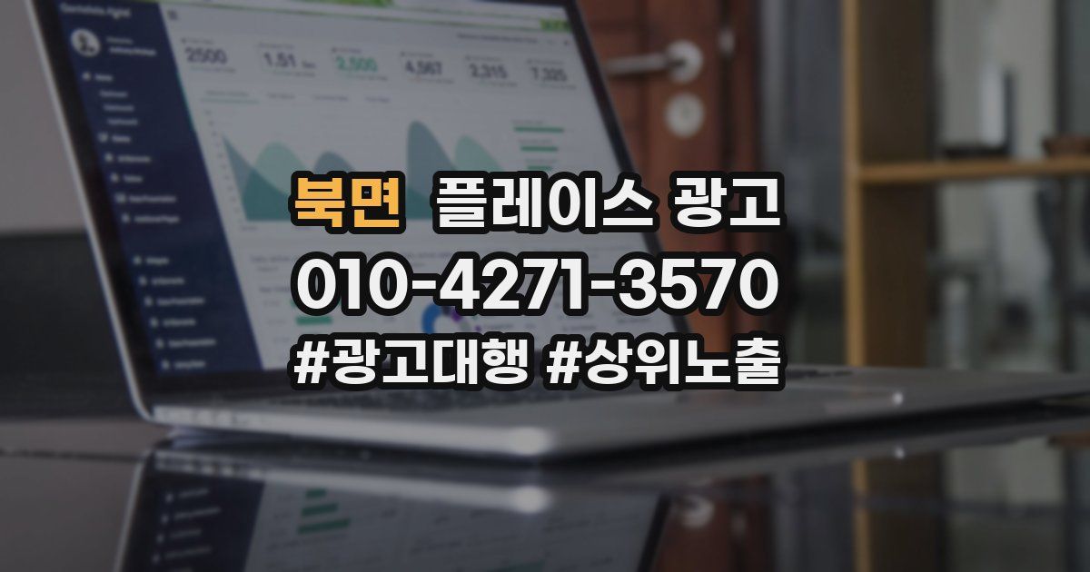 북면 플레이스 광고