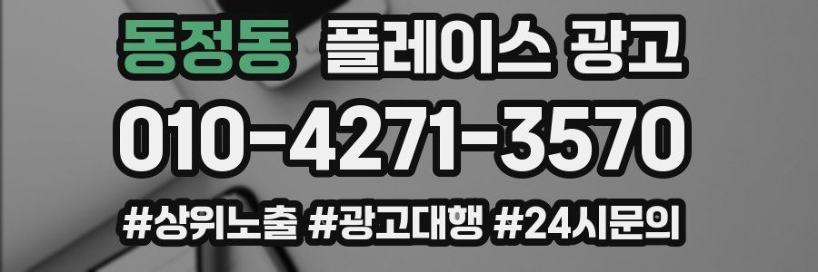 동정동 플레이스 광고