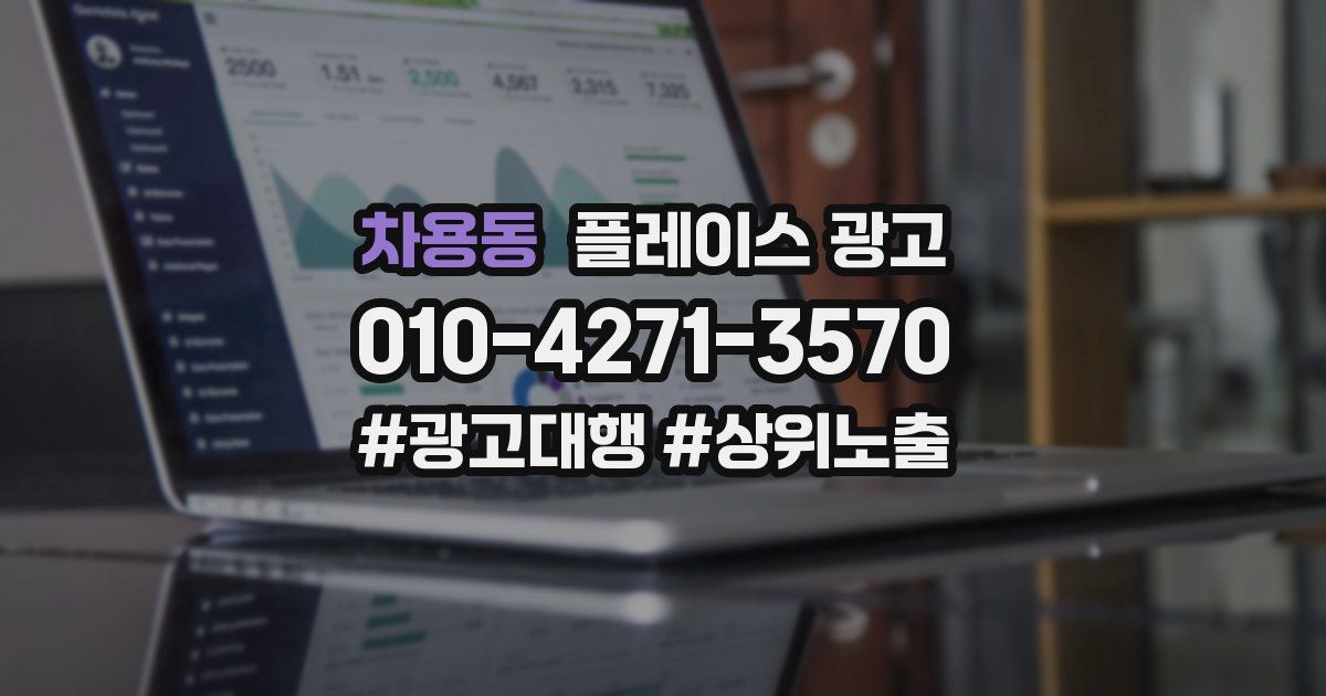 차용동 플레이스 광고