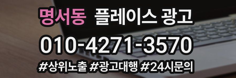 명서동 플레이스 광고