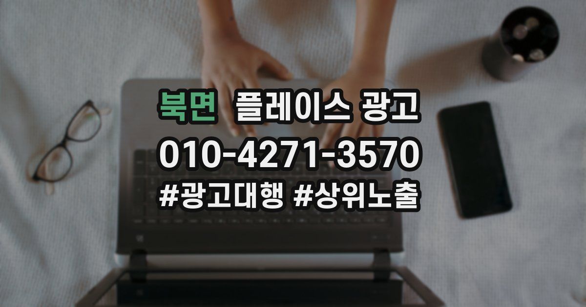 북면 플레이스 광고