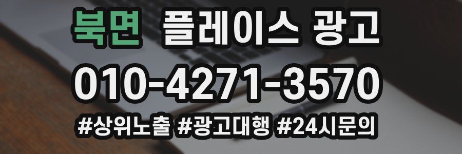 북면 플레이스 광고