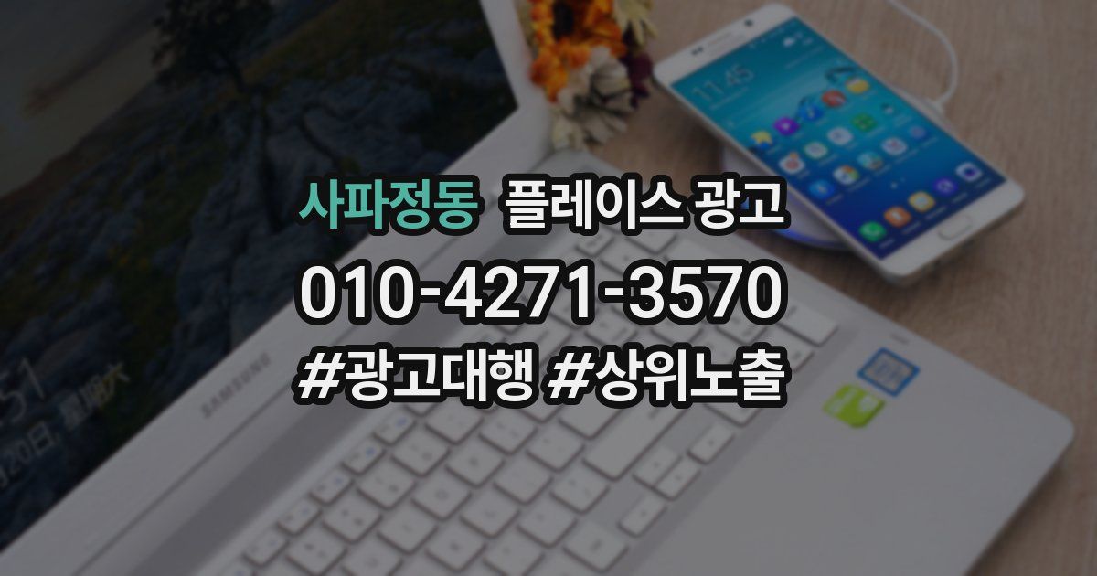 사파정동 플레이스 광고