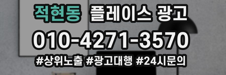 적현동 플레이스 광고