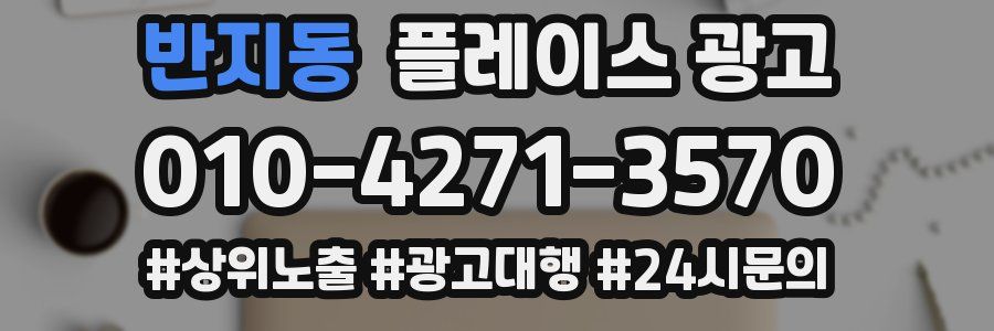 반지동 플레이스 광고