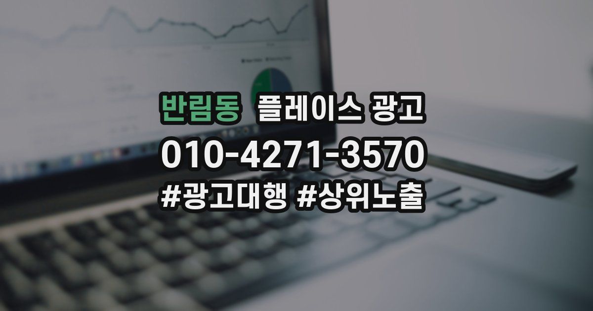 반림동 플레이스 광고