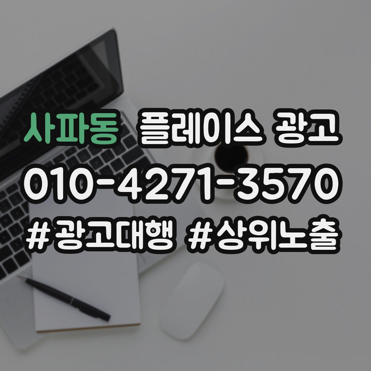 사파동 플레이스 광고