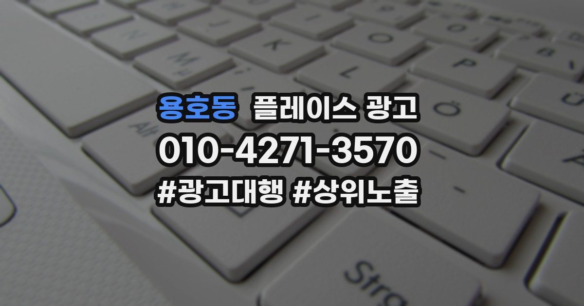 용호동 플레이스 광고