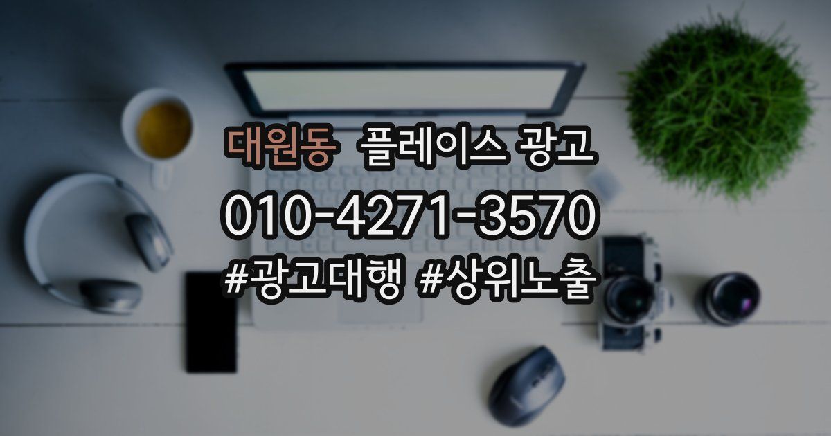 대원동 플레이스 광고