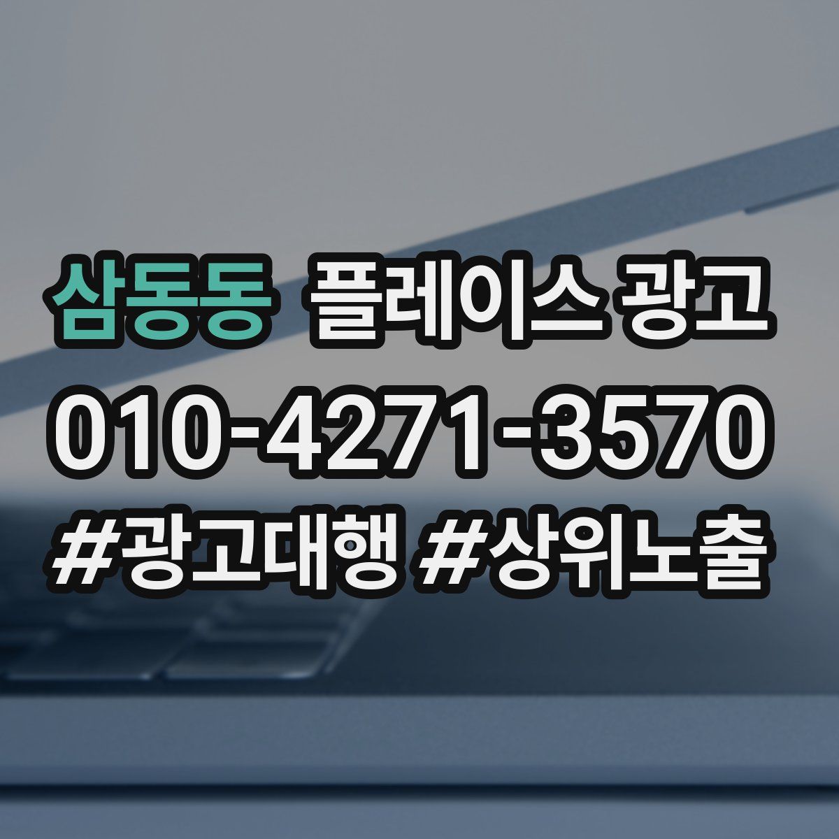 삼동동 플레이스 광고