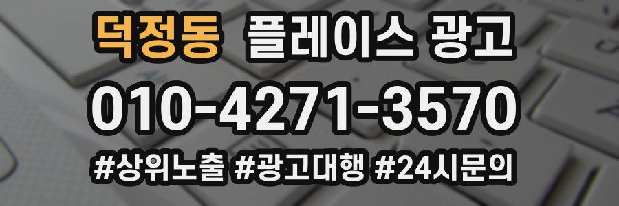 덕정동 플레이스 광고
