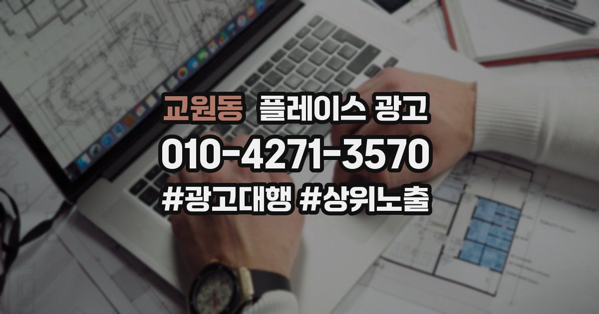 교원동 플레이스 광고