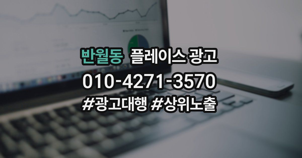 반월동 플레이스 광고