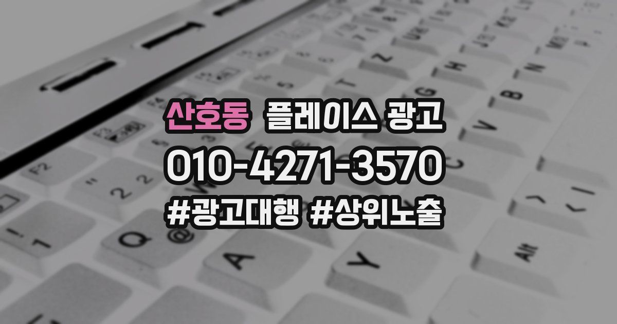 산호동 플레이스 광고