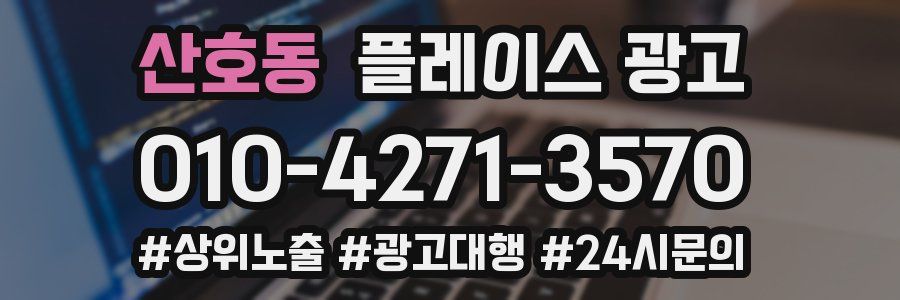 산호동 플레이스 광고