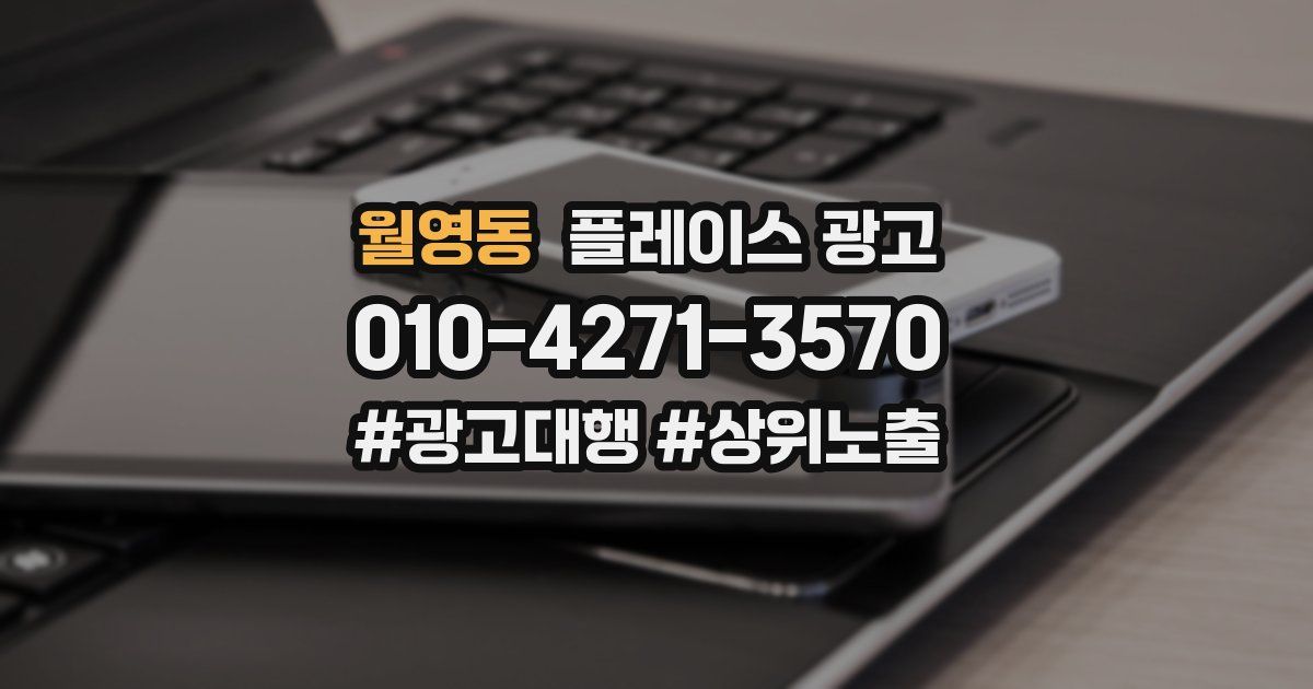 월영동 플레이스 광고