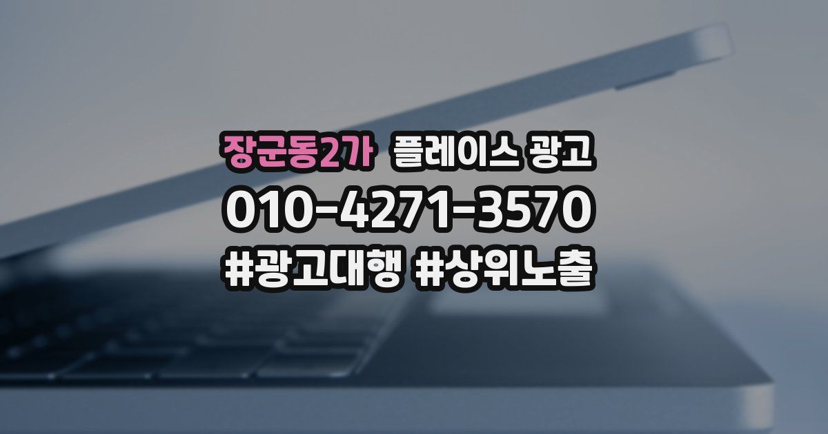 장군동2가 플레이스 광고