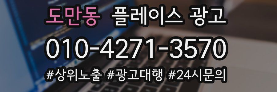 도만동 플레이스 광고